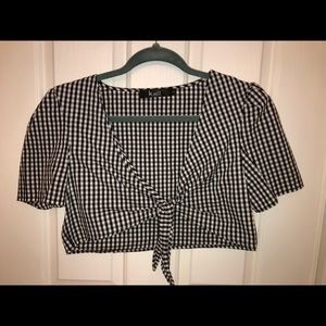 Crop Gingham Nasty Gal Top
